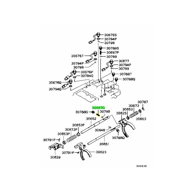 Ressort de Bille de Maintien de Changement de Rapport 2WD - 4WD Pajero 2