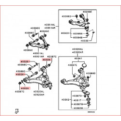 Rondelle de Réglage des Bras de Suspension Pajero IV