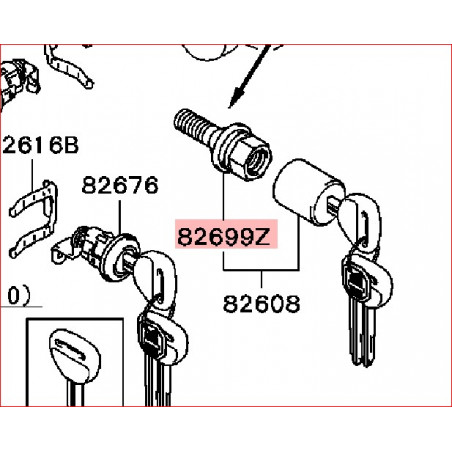 Boulon Antivol de roue de secours pour jante Tôle