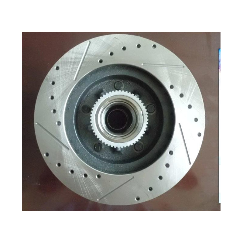 Lot 2 Disques De Frein + 4 Plaquettes Arrière Frankberg Pour Pajero IV V8 V9 V80 V90 - Avec Lubrifiant