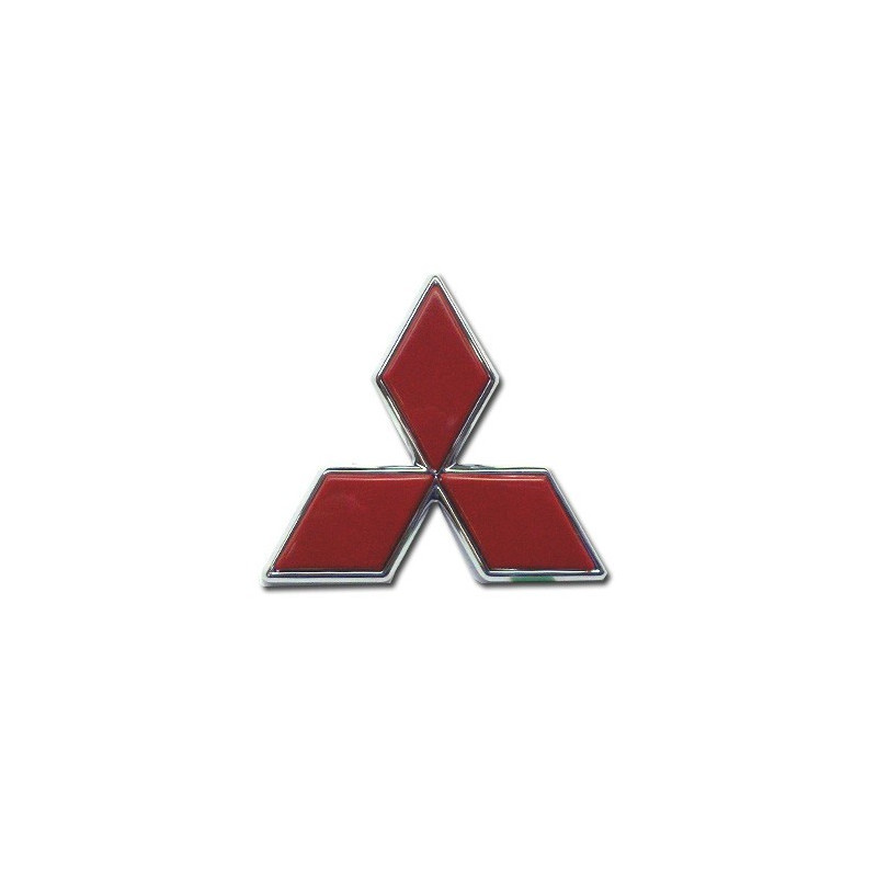 Logo 3 Diamant rouge porte Arrière Pajero 3
