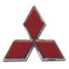 Logo 3 Diamant rouge porte Arrière Pajero 3