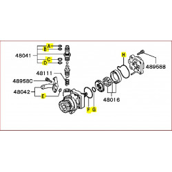 Kit Joint Pompe de Direction Assisté Pajero 2,8L TDI Après 10/1996
