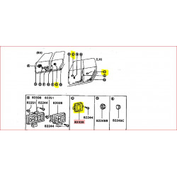 Bouton Interrupteur Lève Vitre Avant Conducteur Pajero 1 Court L044