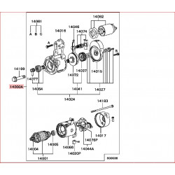 Démarreur 2,0kw Pignon Sortant Pajero I 2,5L TDI Court ou Long d'Origine