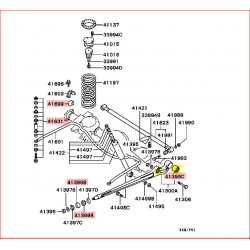 Silentbloc de Tirant de Pont Arrières Pajero 2 Après 07/1993