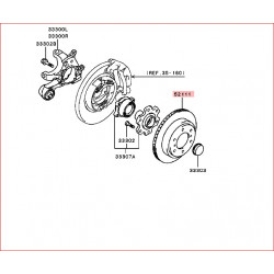 Disques de Frein Arrière Adaptable Pajero 3 et Pajero 4 Court