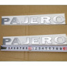 Logo PAJERO Acier Autocollant sur l'Aile Avant Pajero 2