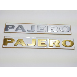 Logo PAJERO Acier Autocollant sur l'Aile Avant Pajero 2