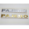 Logo PAJERO Doré Autocollant sur l'Aile Avant Pajero 2