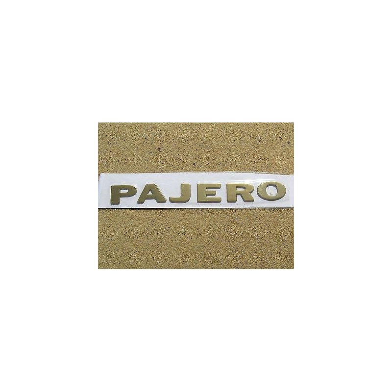 Logo PAJERO Doré Autocollant sur l'Aile Avant Pajero 2
