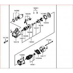 Démarreur 2,2kw Pajero 2,5L TDI 115cv Court ou Long en Echange Standard