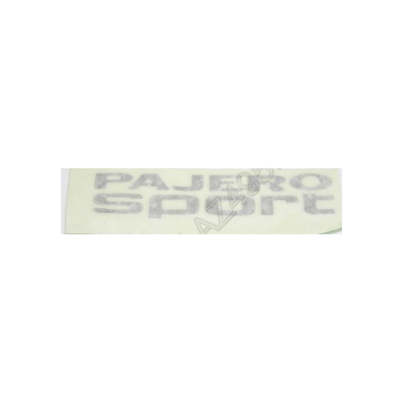 Logo PAJERO SPORT Chromé Autocollant sur le Hayon Arrière Sport
