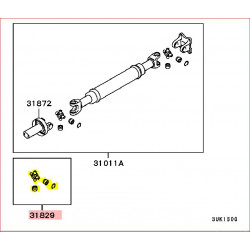 Croisillon d'Arbre de Transmission Arrière Adaptable Clip Externe Pinin