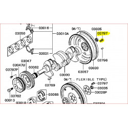 6 Boulons 12x32,4 pour Volant Moteur Boite de Vitesse Manuel 2,5L TDI