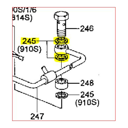 Joint sur la Pompe d'Injection du Pajero 2,8L TDI