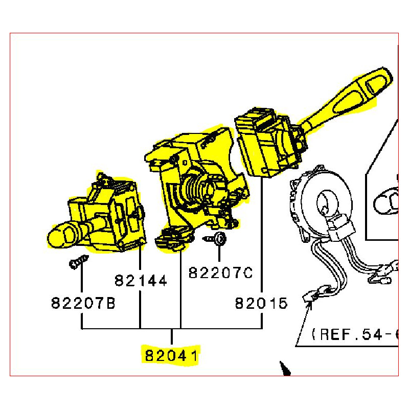 Commodo Phare, Clignotant, Essuies glace, L200 K74