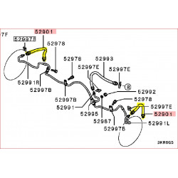 Durite de Frein Souple Arrière Droite ou Gauche 218 mm Pajero 2