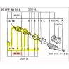 Soufflet + Cardan d'Origine Intérieur Avant Gauche Pajero 1 MB160655