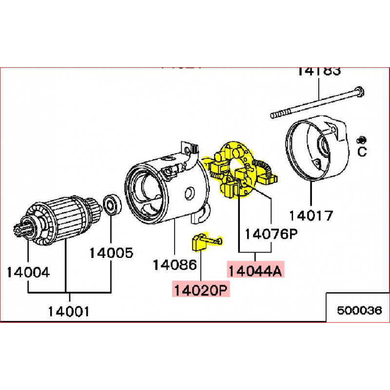 Platine Charbon Démarreur Pour KTM LC4-E 400 (2000-2001) - Neuf, Générique