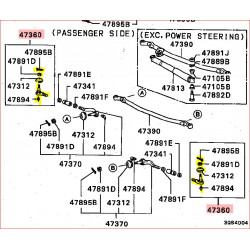 Rotule de Direction Extérieur Gauche ou Droite Pajero 1 et L200 1 MB241171