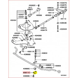 Cavalier de Fixation du Silentbloc de Barre Stabilisatrice Avant L200 K74 MR210223