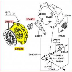 Mécanisme d'Embrayage d'Origine pour Pajero 2 V6 3,0L MD732685