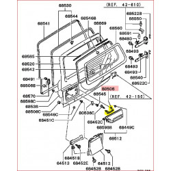 Pâte de Fixation du Cache, Garniture de Poignée de Porte Arrière Pajero 2