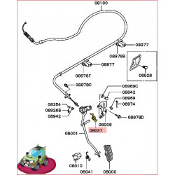 Ressort de Retour de Pédales d'Accélérateur Pajero 2