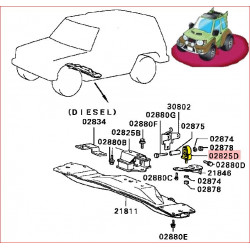 Silentbloc sur le Coter de la Boite de Transfert Pajero 1 et L200 1