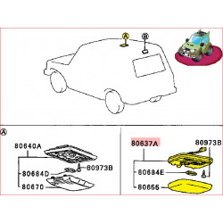 Plafonnier d’Intérieur Gris Pajero 1 L042, L043, L047 et L048