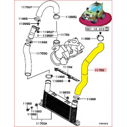 Durite de Retour de l'Intercooler Pajero III 3,2L DID