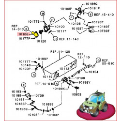 Couvercle Rond sur Calorstat Pajero III 3,2L DID