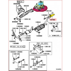 Tuyau Final d'Échappement Pajero 2 - 2,5L TDI et 2,8L TDI Court