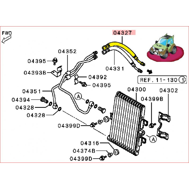 Tuyau Radiateur Supérieur Hyundai Tucson 06 - Référence OEM 254112E350, 0.9kg, Origine Corée