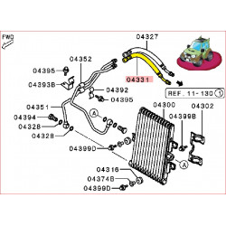 Tuyau Supérieur du Radiateur d'Huile Sport K94 et L200 K74 Moteur 2,5L TDI