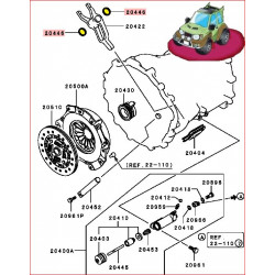 Joint Feutrine pour la Fourchette d'Embrayage Pajero 3 et 4