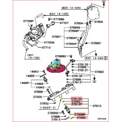 1 Set de 5 Joints pour Montage Injecteurs de Pinin 2,0L GDI