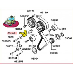 Bras du Tendeur de la Courroie de Distribution Pinin 2,0L GDI