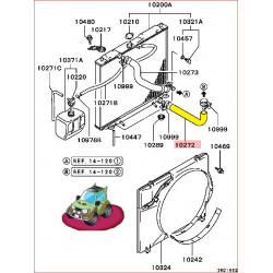 Durite Inférieur du Radiateur Pajero 2,8L TDI