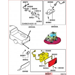 Feux Anti Brouillard Arrière sur le Pare Choc L200 K74