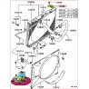Patte de Fixation Haute Droite ou Gauche du Radiateur Moteur L200 K74, Sport 2,5L TDI et Nativa