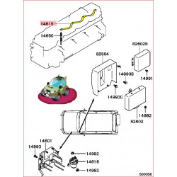 Barrette d'Alimentation des Bougies de Préchauffage Pajero 2,8L TDI