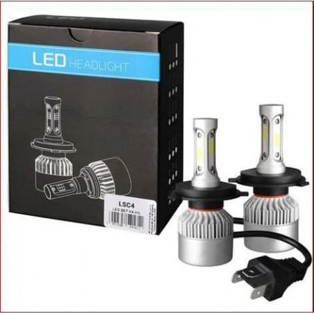 Paire d'Ampoule de Phare Avant H4 Led