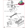 1 Vis Entre le Tuyau du Radiateur d'EGR et la Pipe d'Echappement Pajero 3 et 4
