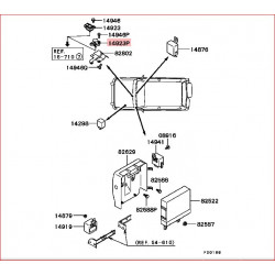 Capteur Pression de Turbo Pajero 2,5L TDI Après 2000, L200 et Sport