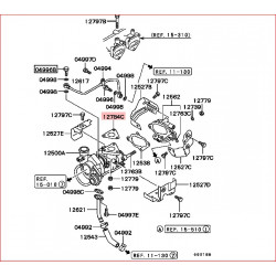 Joint échappement Avant le turbo Pajero 2,8L TDI et 3,2L DID ME203401