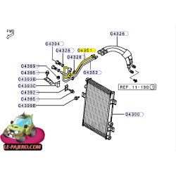 Durite Rigide Supérieur du Radiateur d'Huile Moteur pour L200 II K74T